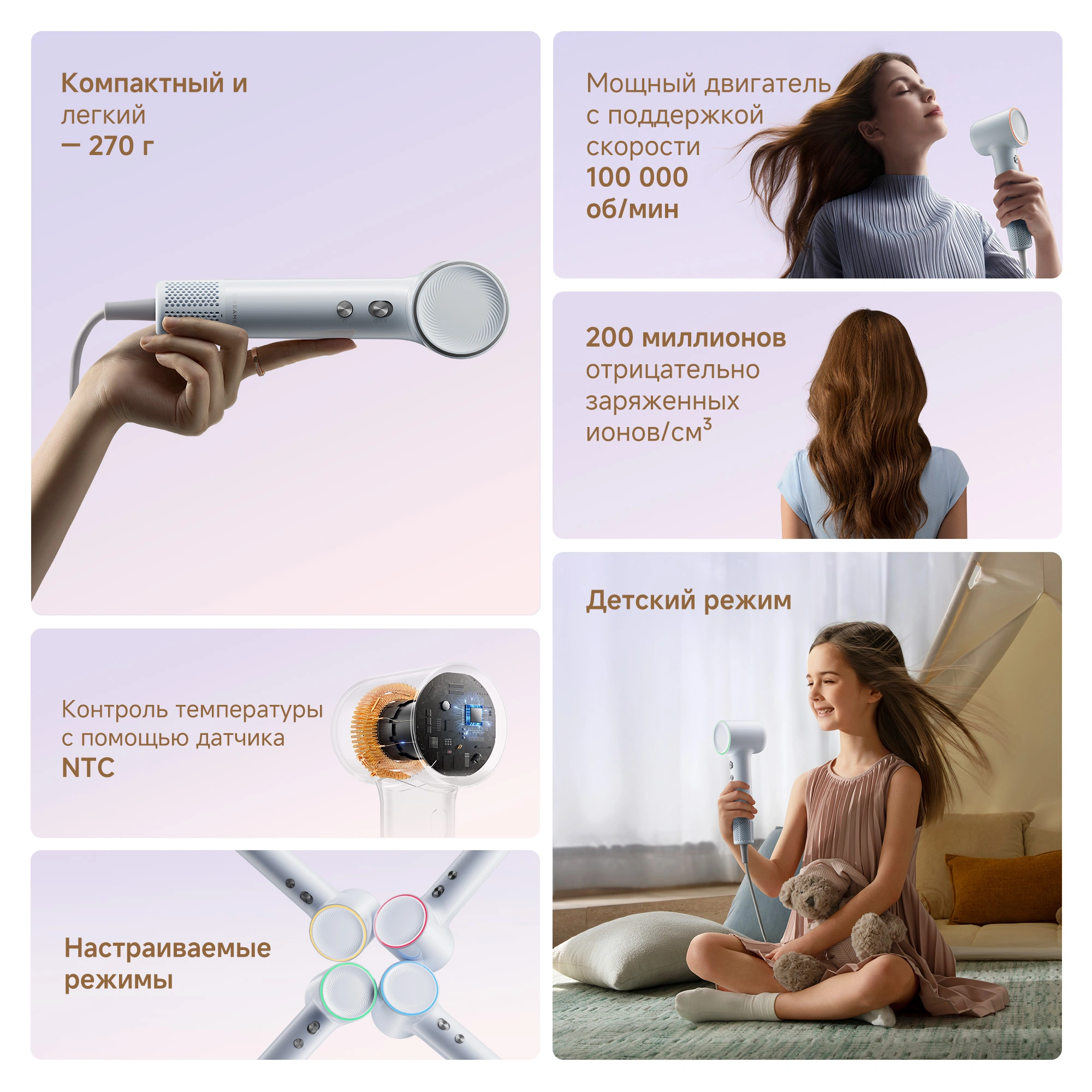 Dreame Hairdryer Mini Blue — изображение 2