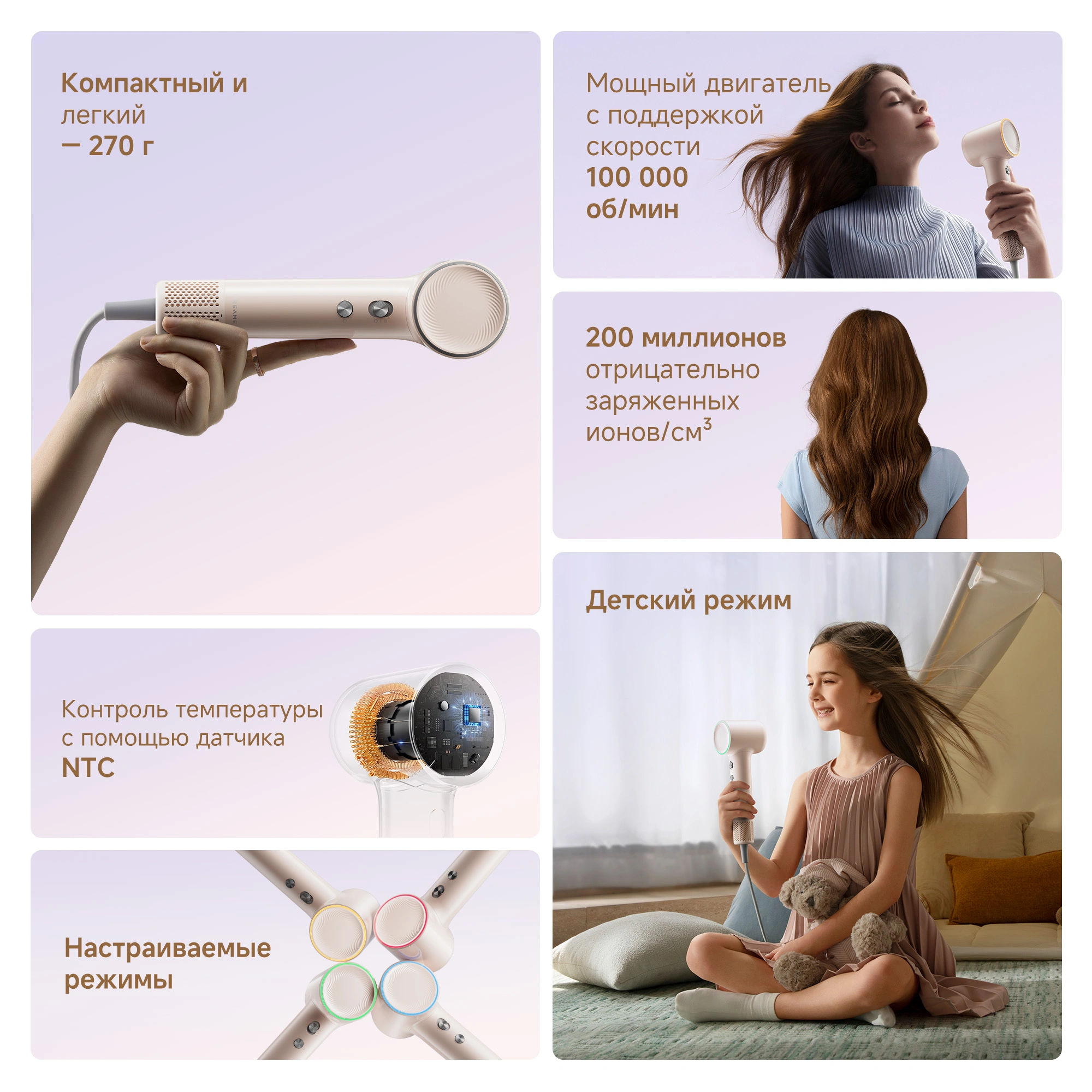 Dreame Hairdryer Mini Pink — изображение 2