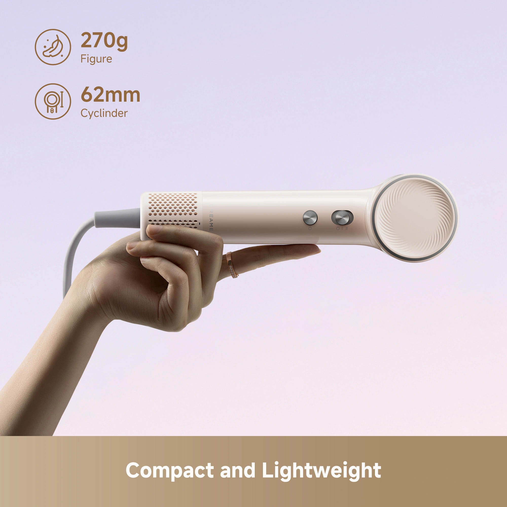 Dreame Hairdryer Mini Pink - Image 3
